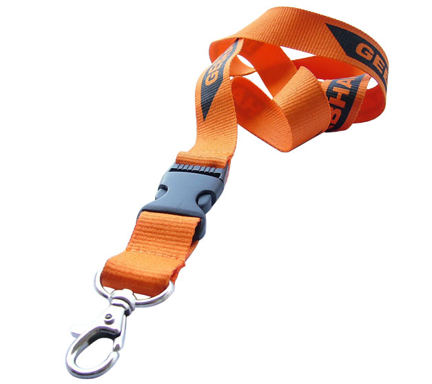 Silk Screen Printing Polyester Neck Strap