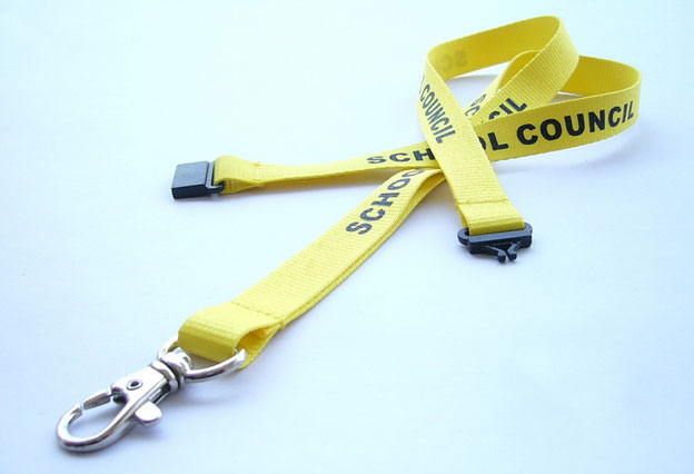 Silk Screen Printing Polyester Badge Strap