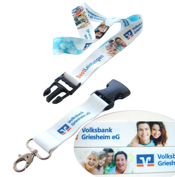 Heat Transfer Polyester                        Badge Strap