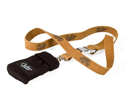 Leather Lanyard with Cell Phone Pouch
