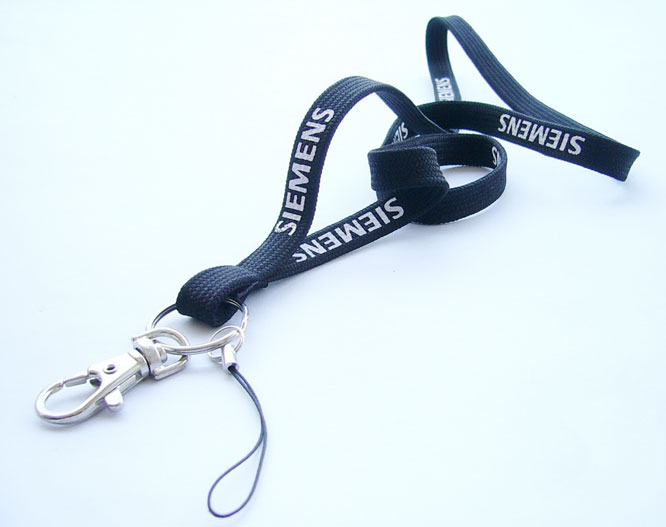 Tubular ID Badge Hold Lanyard