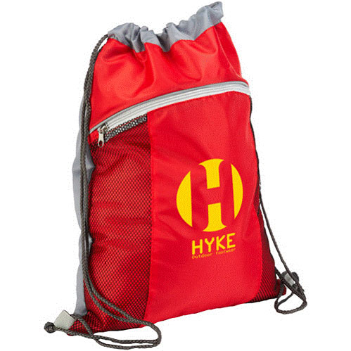 Mesh Pocket Drawstring Backpack