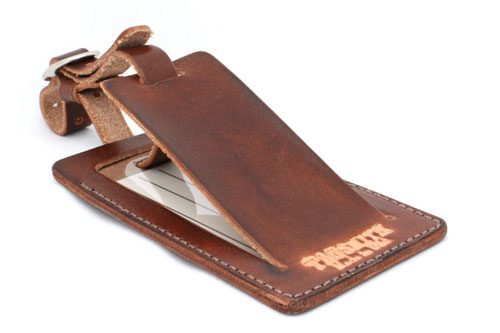 High Quality Leather Luggage Tag