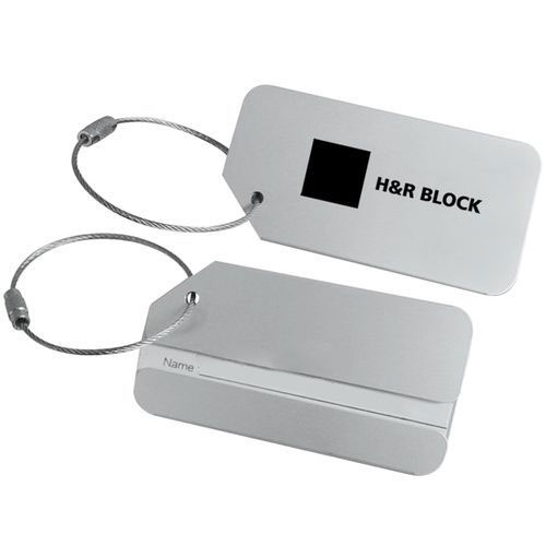 Custom Logo Aluminium Luggage Tag