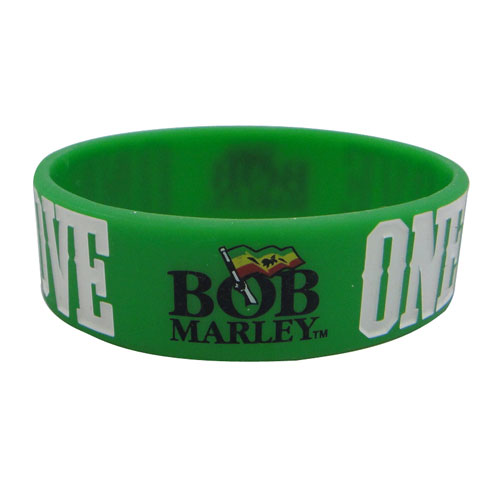 Color Fill Debossed                    Silicone Wristband