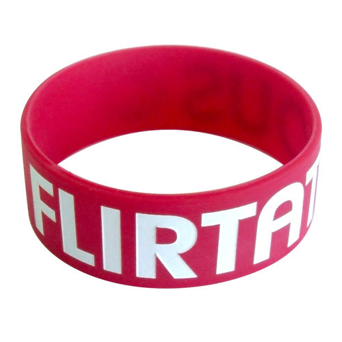 Debossed 1'' Silicone Wristband