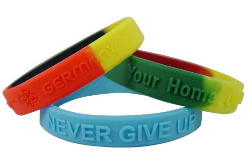 Embossed Logo Silicone Bracelet