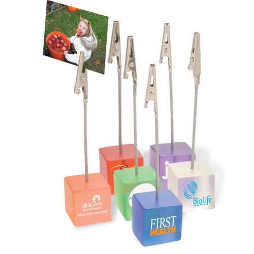 Plastic Cube Memo Holder