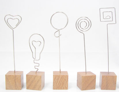 Custom Wooden Cube Memo Holder