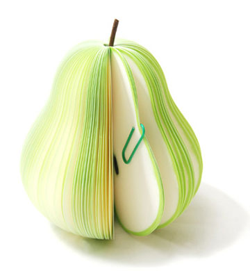 Pear Shaped Memo Pad Sticky Note